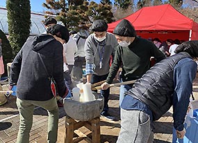 餅つき会